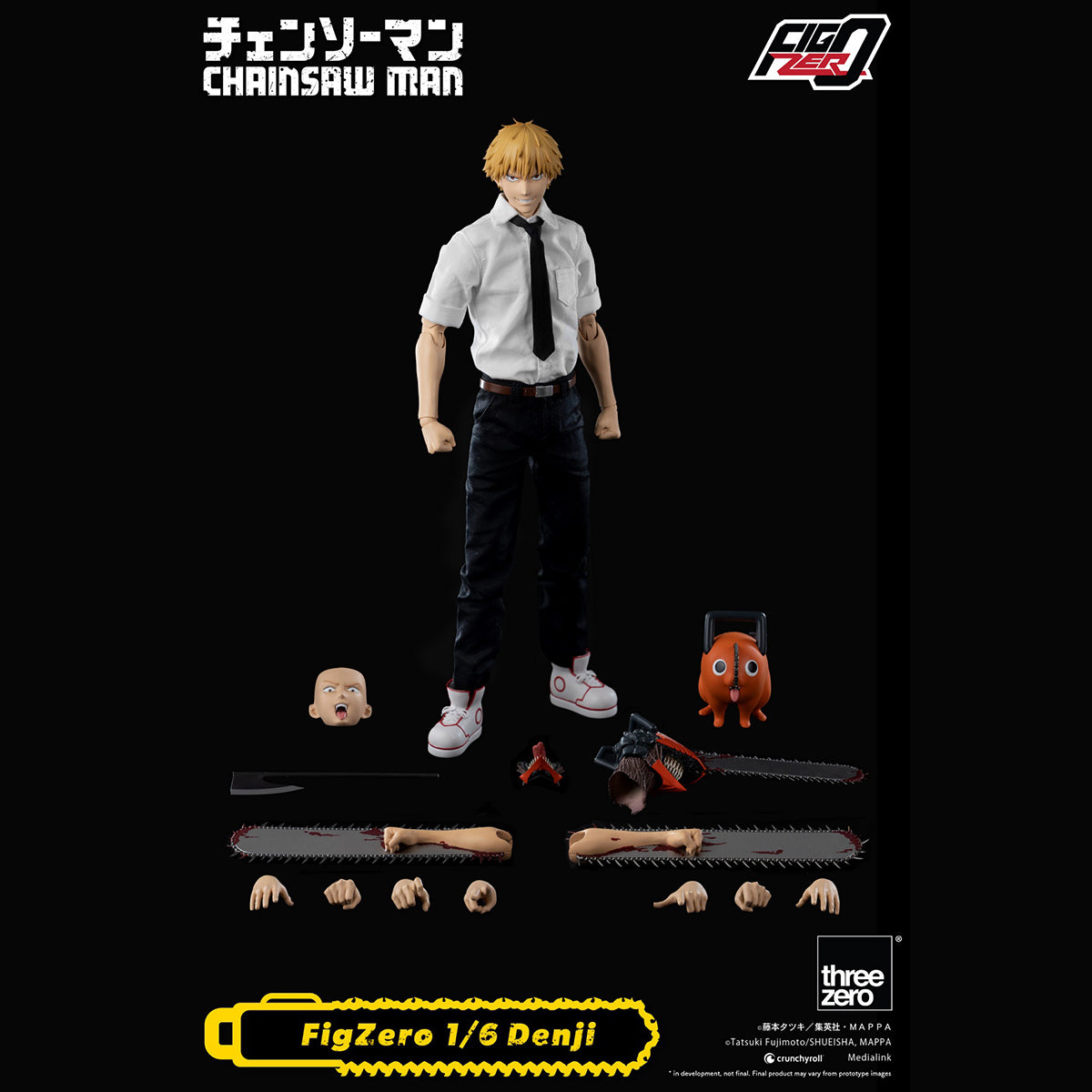 Threezero 3Z04080M0 CHAINSAW MAN Power & 3Z04070M0 CHAINSAW MAN Denji 1/6 Scale Action Figure
