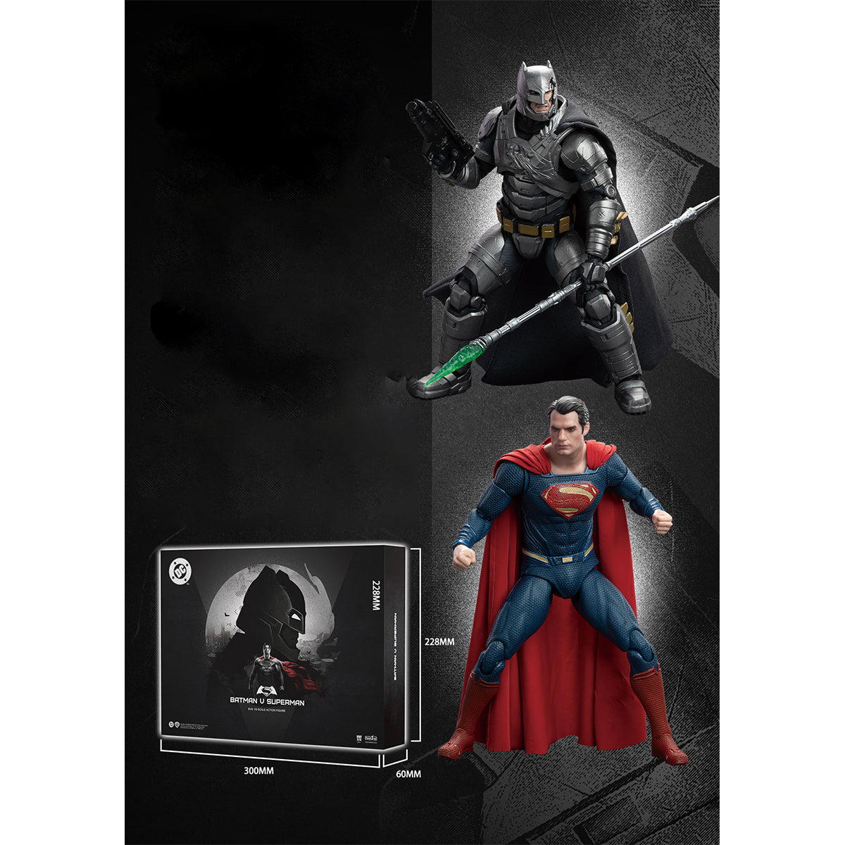 Fondjoy DC Heros Action Figure Series Batman vs. Superman Deluxe Edition 1/9 Scale Action Figure