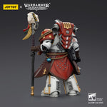 JOYTOY White Scars Legion Praetor in Cataphractii Terminator Armour & Stormseer Consul with Force Staff and Bolt Pistol JT03486 1/18 Scale Action Figure