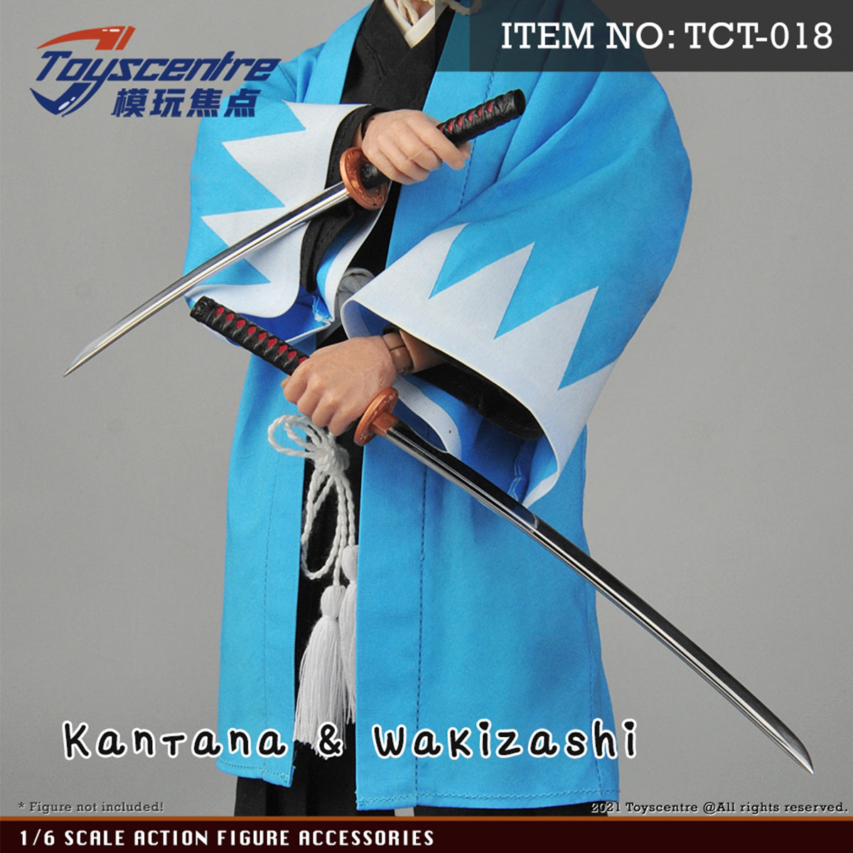 Toyscentre, Samurai Sword Long Version Model, Doll Accessory for 12-inches Action Figurine