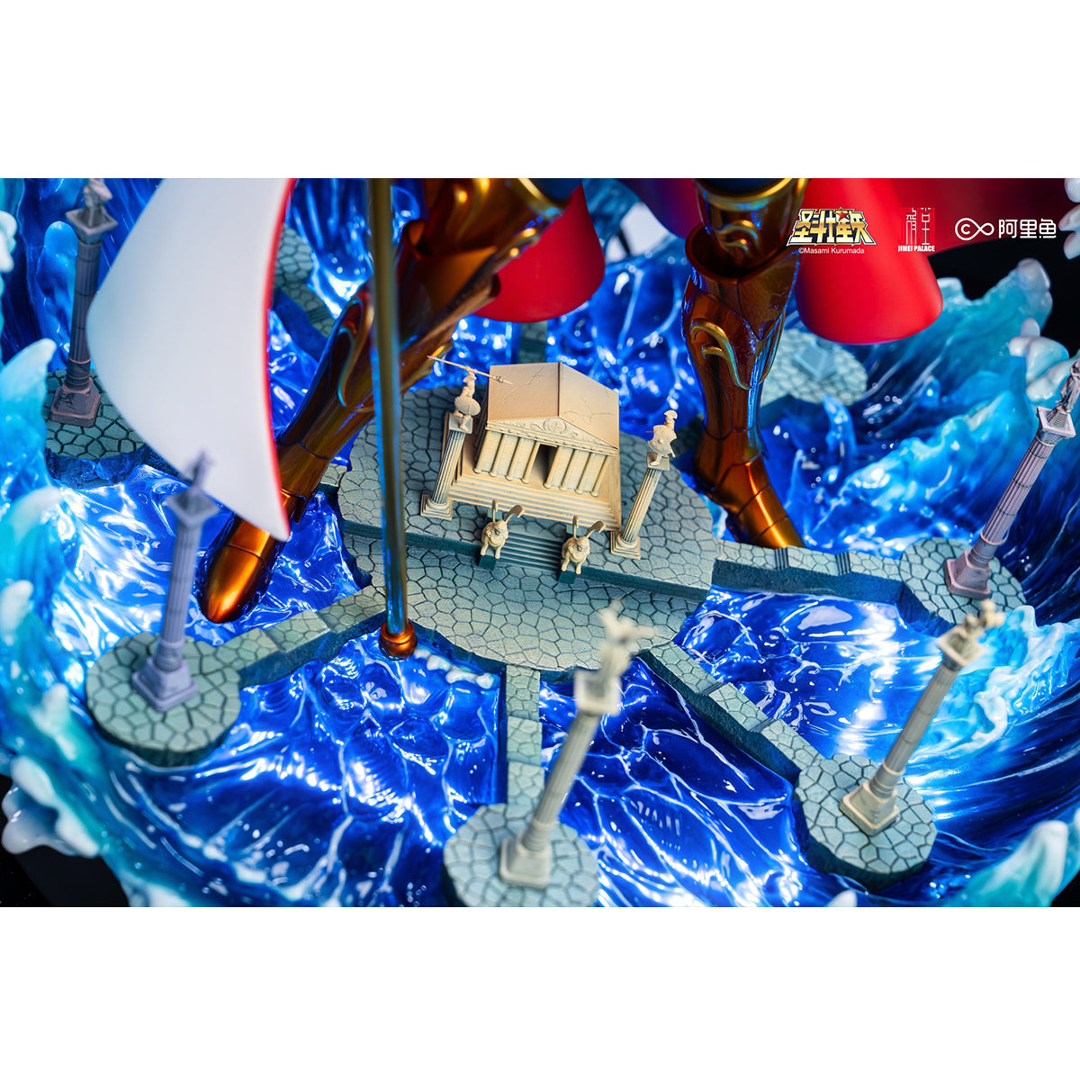 JIMEI PALACE, Saint Seiya Marine General Series Poseidon, Limited Edition Art Anime Statue