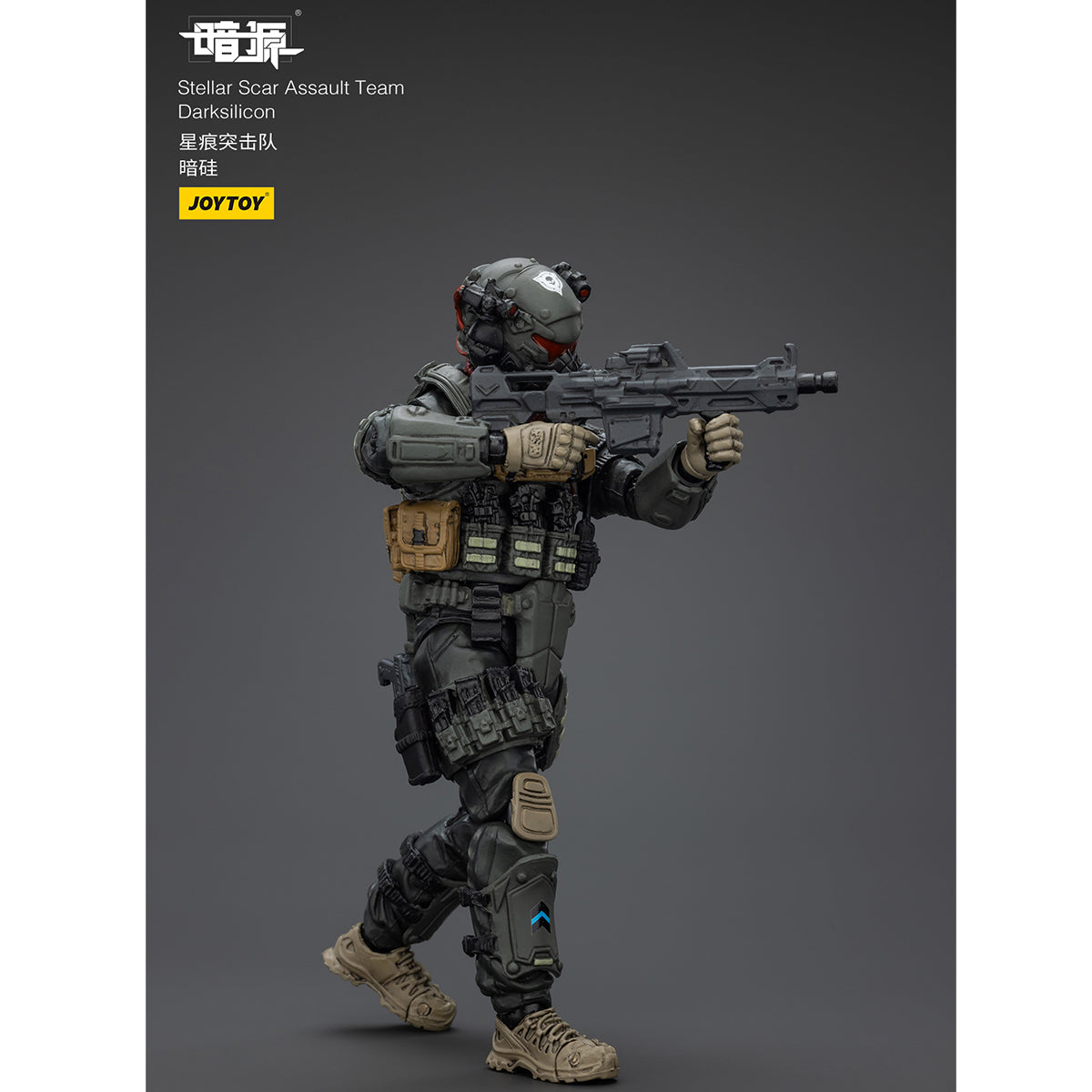 (Only Shipped to the US) JOYTOY Stellar Scar Assault Team Darksilicon JT01888 1/18 Scale Action Figure