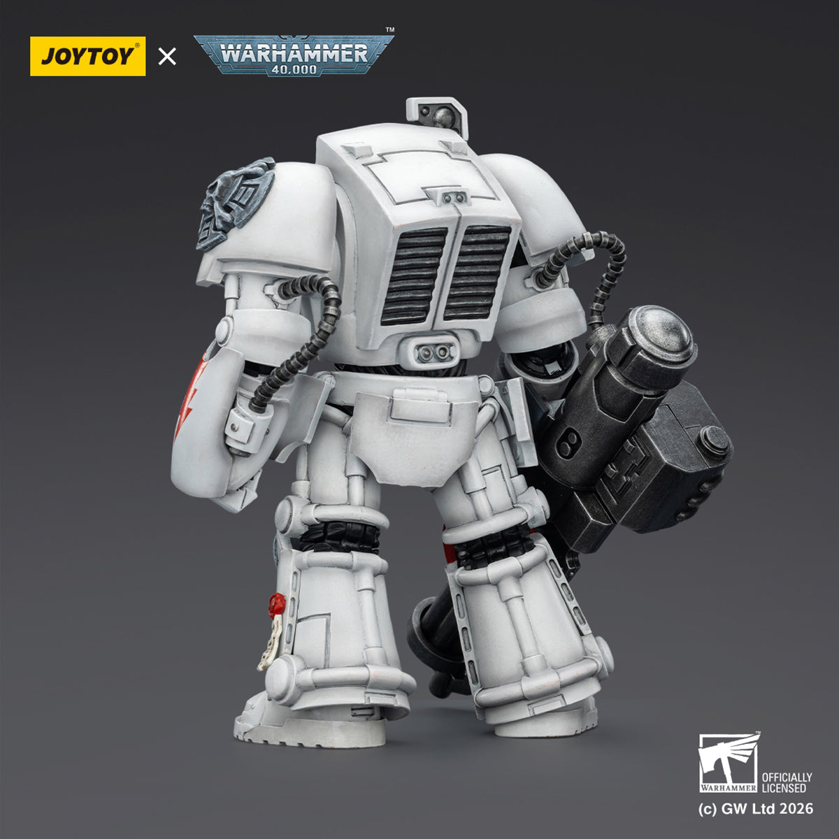 JOYTOY Warhammer 40,000 White Scars Terminator with Power Fist and Assault Cannon & with Power Fist and Storm Bolter & with Power Sword and Storm Bolter Action Figure