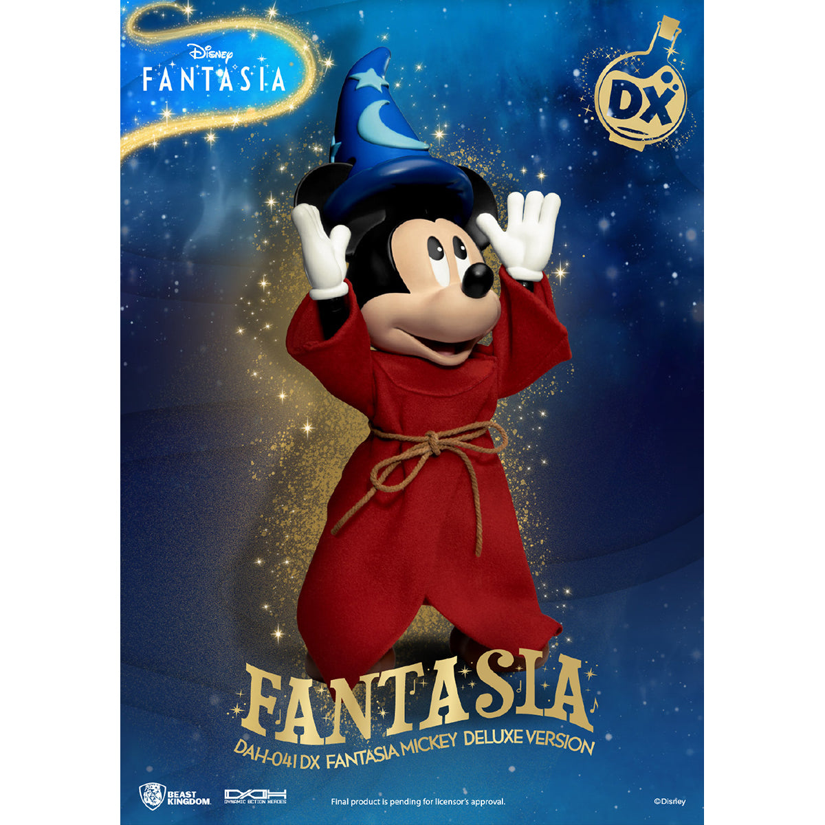 Beast Kingdom DAH-041DX Disney Classic Mickey Fantasia Deluxe Version Action Figure
