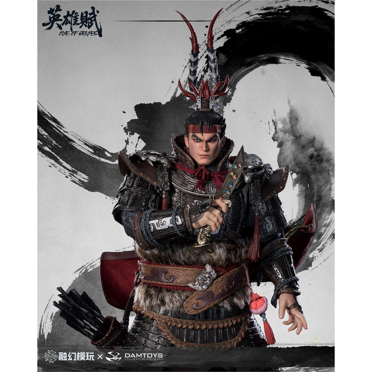 FUSION FANTASY × DAMTOYS Odes of Heroes Jiuyuan Fierce Tiger FTOH-01 Lv Bu 1/12 Scale Action Figure