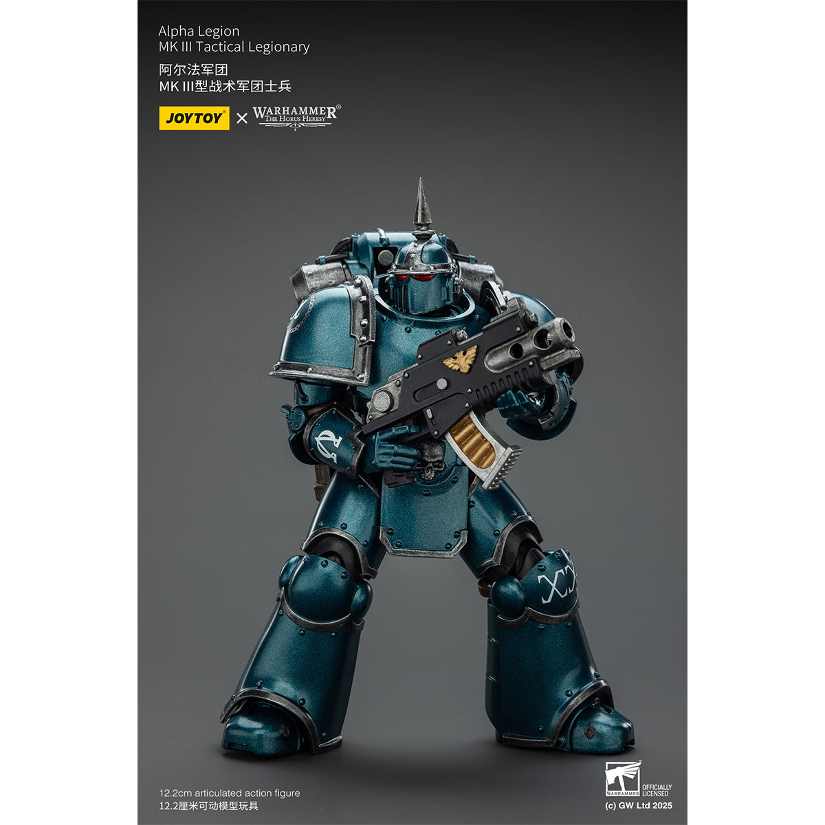 JOYTOY Warhammer Thousand Sons Sons of Horus Alpha Legion Ultramarines Space Wolves Imperial Fists Blood Angels MK lll Tactical Legionary 1/18 Scale Action Figure