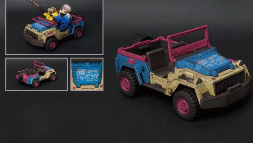 HiPlay Toys Alliance X Acid Rain Collectible Figure: Acid Rain: Viva la Loca Halogen Jeep for 1:18 Miniature Action Figure FAV-SP20