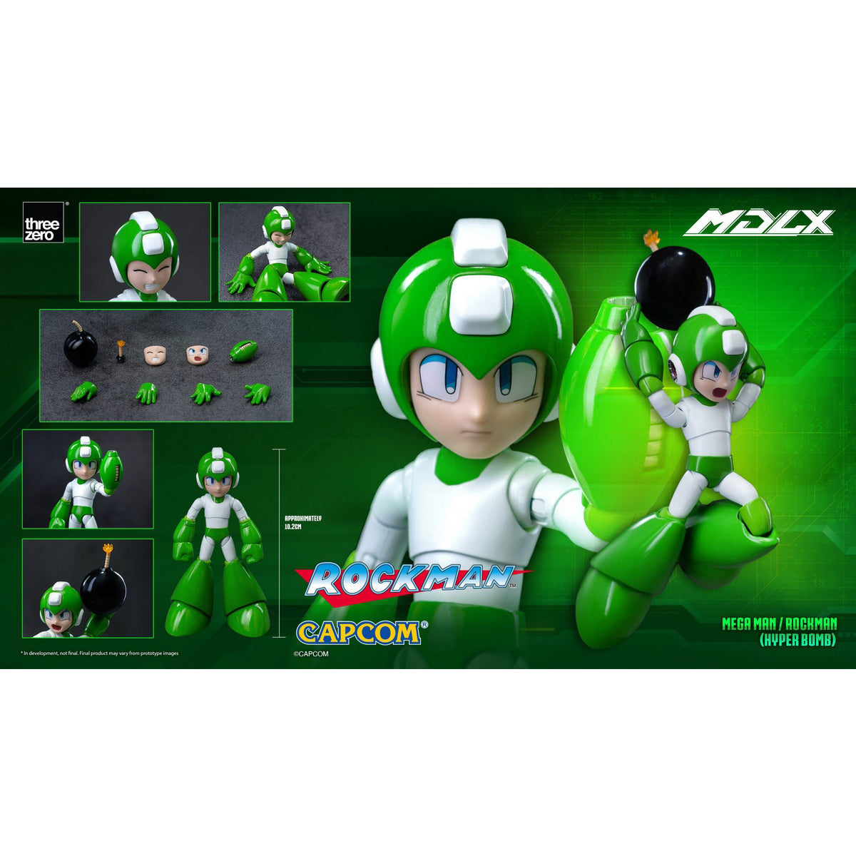 Threezero Mega Man MDLX Mega Man (Hyper Bomb Ver.) 3Z08750A0 Action Figure