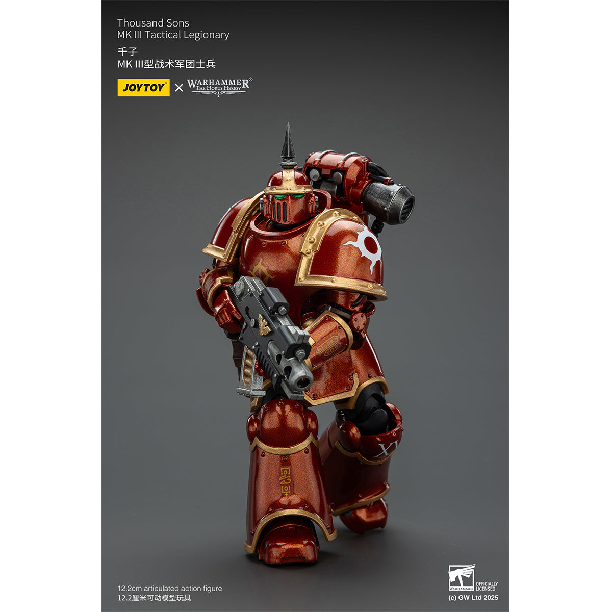 JOYTOY Warhammer Thousand Sons Sons of Horus Alpha Legion Ultramarines Space Wolves Imperial Fists Blood Angels MK lll Tactical Legionary 1/18 Scale Action Figure