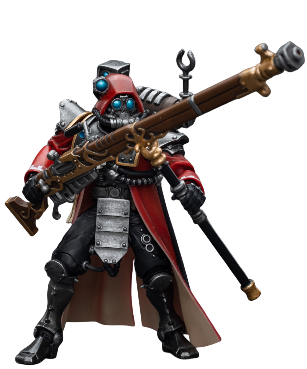 HiPlay JoyToy 40K Collectible Figure: Adeptus Mechanicus Skitarii Ranger with Transuranic Arquebus 1:18 Scale Action Figures JT7851 (Ranger with Transuranic Arquebus)