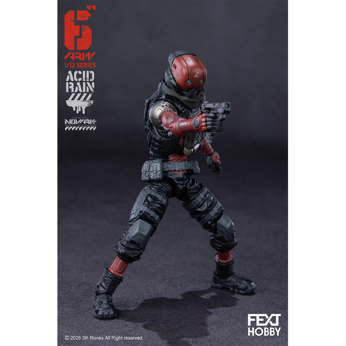 FEXT HOBBY Acid Rain World: Novark FXH-AR-005 Valerius FXH-AR-006 NVK Escort-L FXH-AR-001 Red Locust 1/12 Scale Action Figure