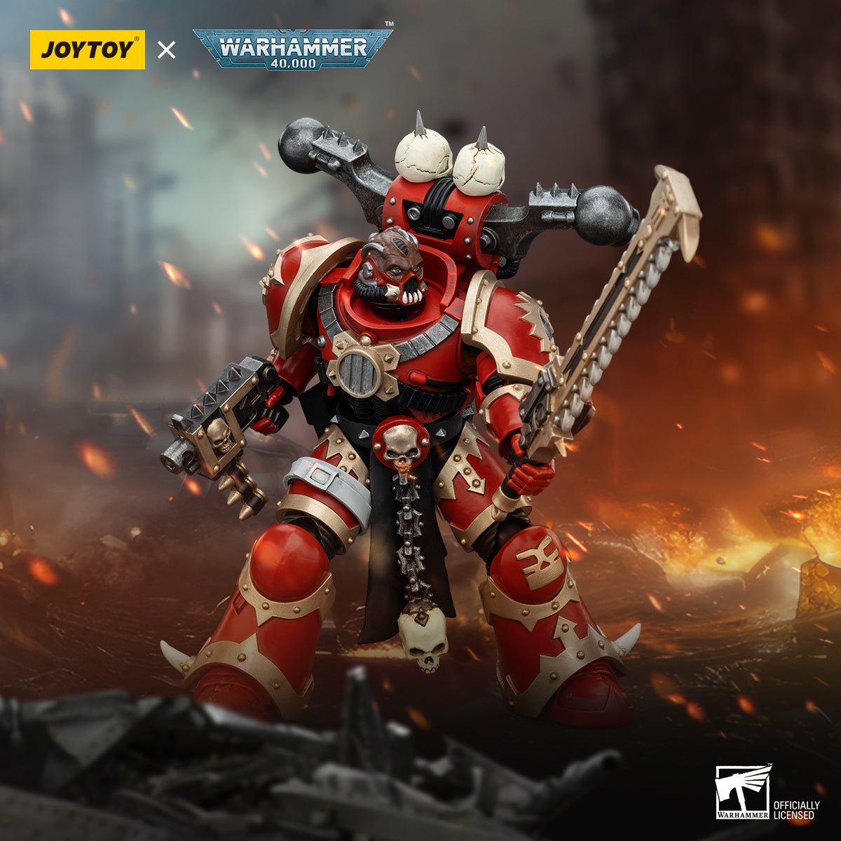 (Only Shipped to the UK) JOYTOY 1/18 World Eaters JT00621 Khorne Berzerker 6 Action Figure