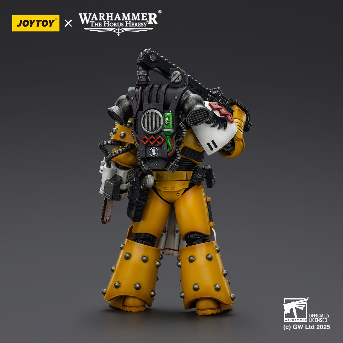 JOYTOY Imperial Fists Legion Apothecary/Sons of Horus Legion Apothecary & Legion Champion & Cataphractii Praetor with Combi-Melta and Power Maul 1/18 Scale Action Figure