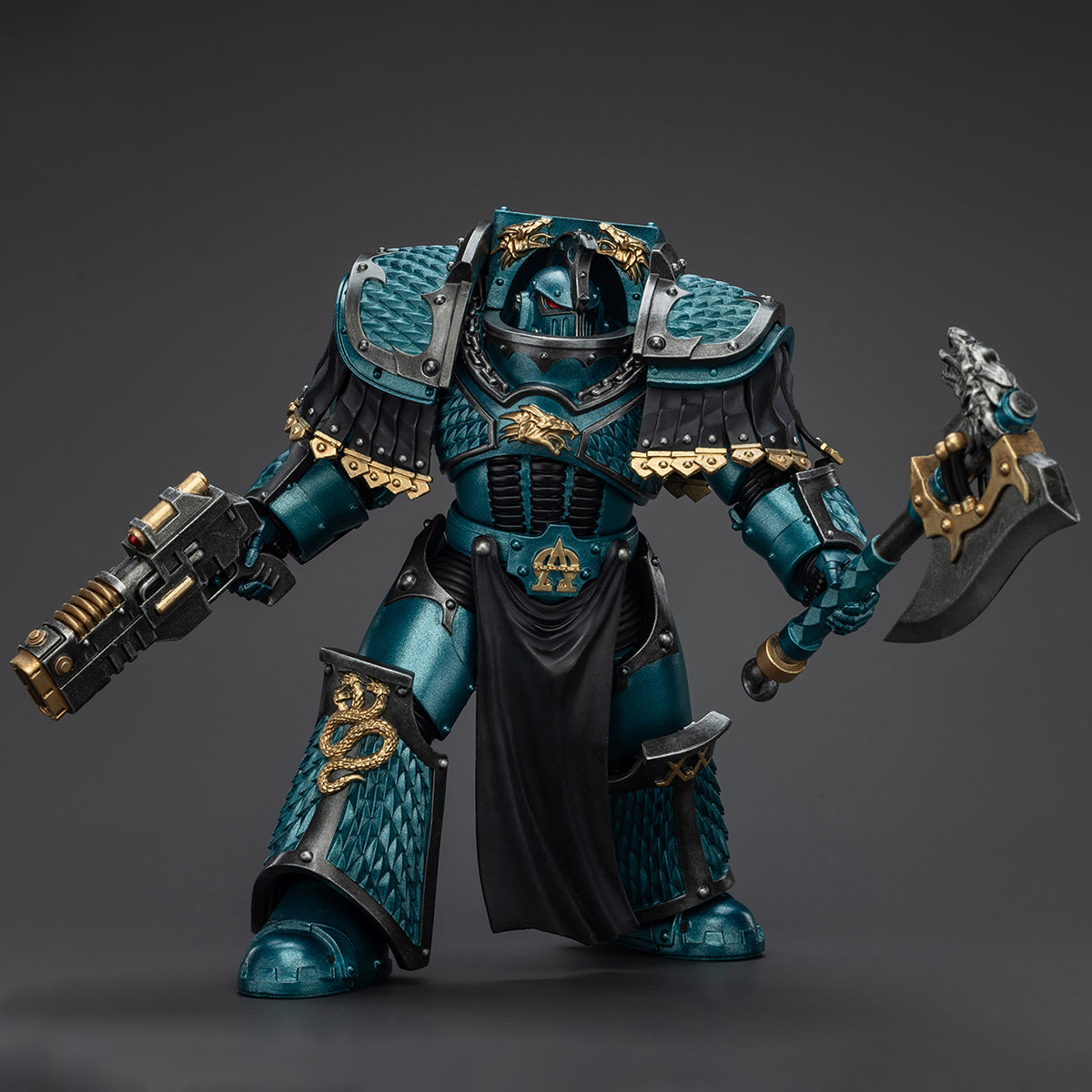 (Only Shipped to the US) JOYTOY Alpha Legion Lernaean Terminator with Volkite Charger 1/18 Warhammer The Horus Heresy Action Figures