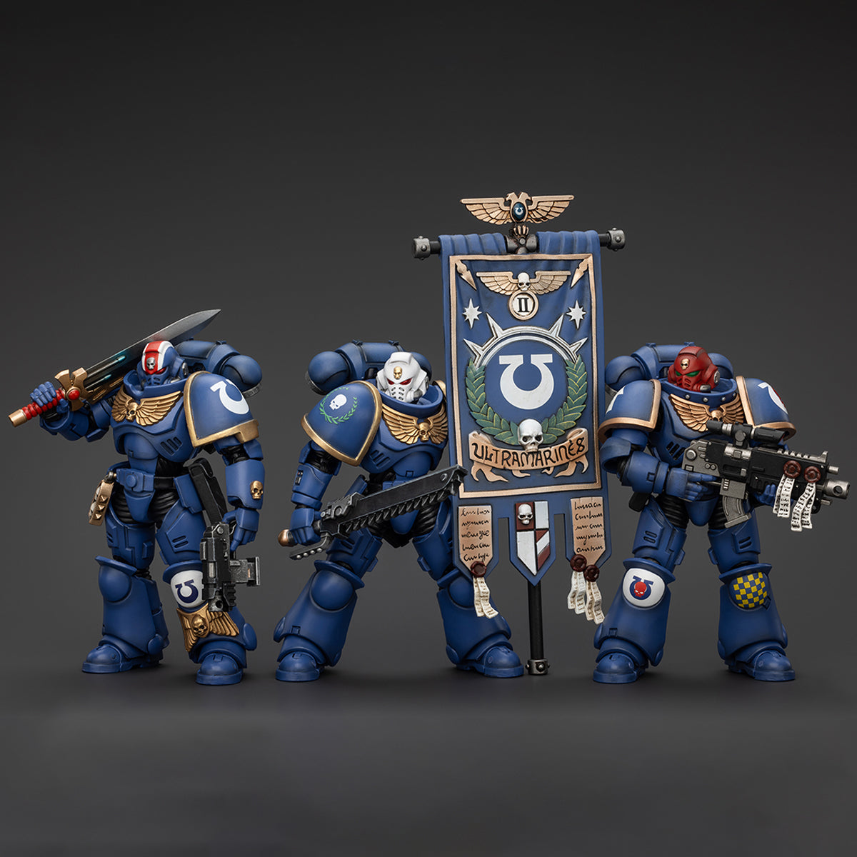 (Only Shipped to the US) JOYTOY Ultramarines Heroes of the Chapter Brother Veteran Sergeant Castor 1/18 Warhammer 40,000 Reissue Action Figures
