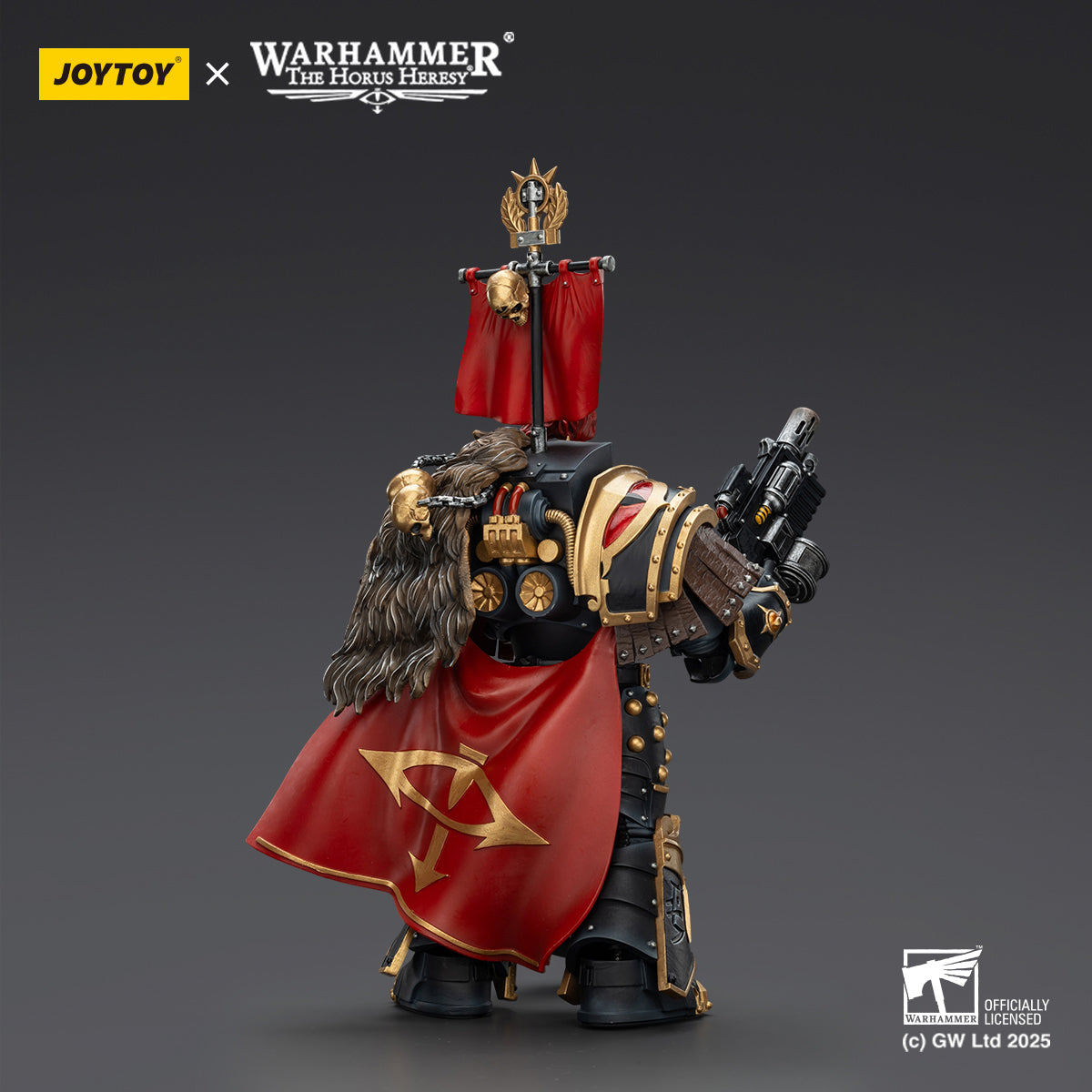 JOYTOY Imperial Fists Legion Apothecary/Sons of Horus Legion Apothecary & Legion Champion & Cataphractii Praetor with Combi-Melta and Power Maul 1/18 Scale Action Figure