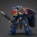 Figuras de acción de la Guardia de Honor Victrix de los Ultramarines JOYTOY con escudo antitormentas y espada de energía