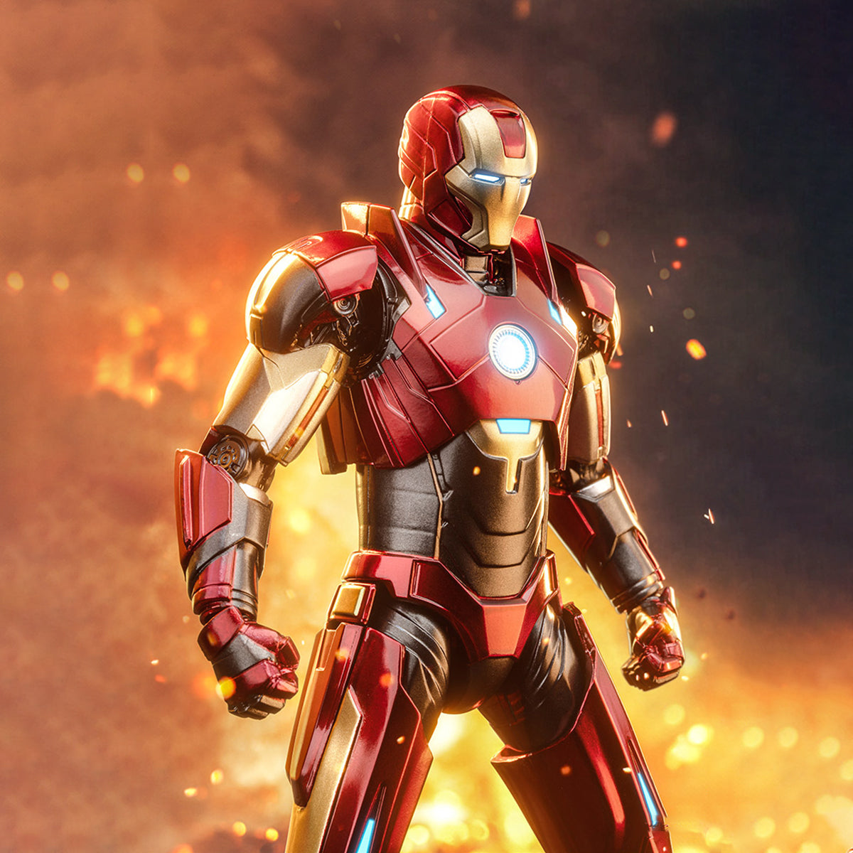ZD Toys Non-Luminous Version Iron Men MK16 Action Figures