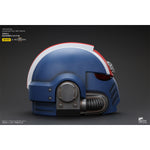 JOYTOY Warhammer 40,000, Ultramarines Lieutenant Titus' MKX Helmet & Display Stand, 1/1 Scale Collectibles