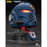 JOYTOY Warhammer 40K Ultramarines Captain MkX Helmet & Display Stand 1/1 Scale
