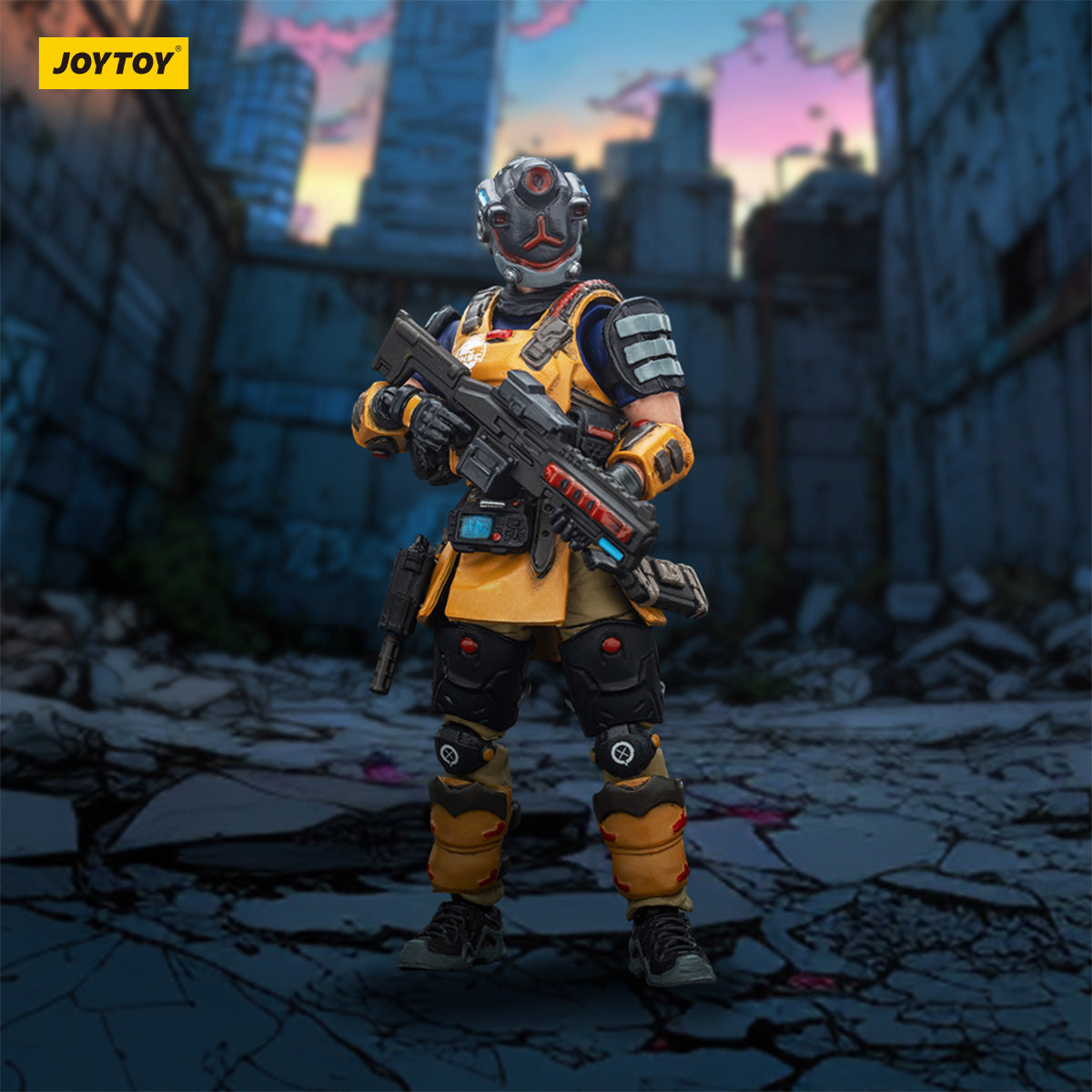 JOYTOY APOC Series Annihilator 02 Long-Range Strike Mech ST-8617 + UNSC Sniper Moreau JT03431+ JT02014 1/25 Scale Action Figure