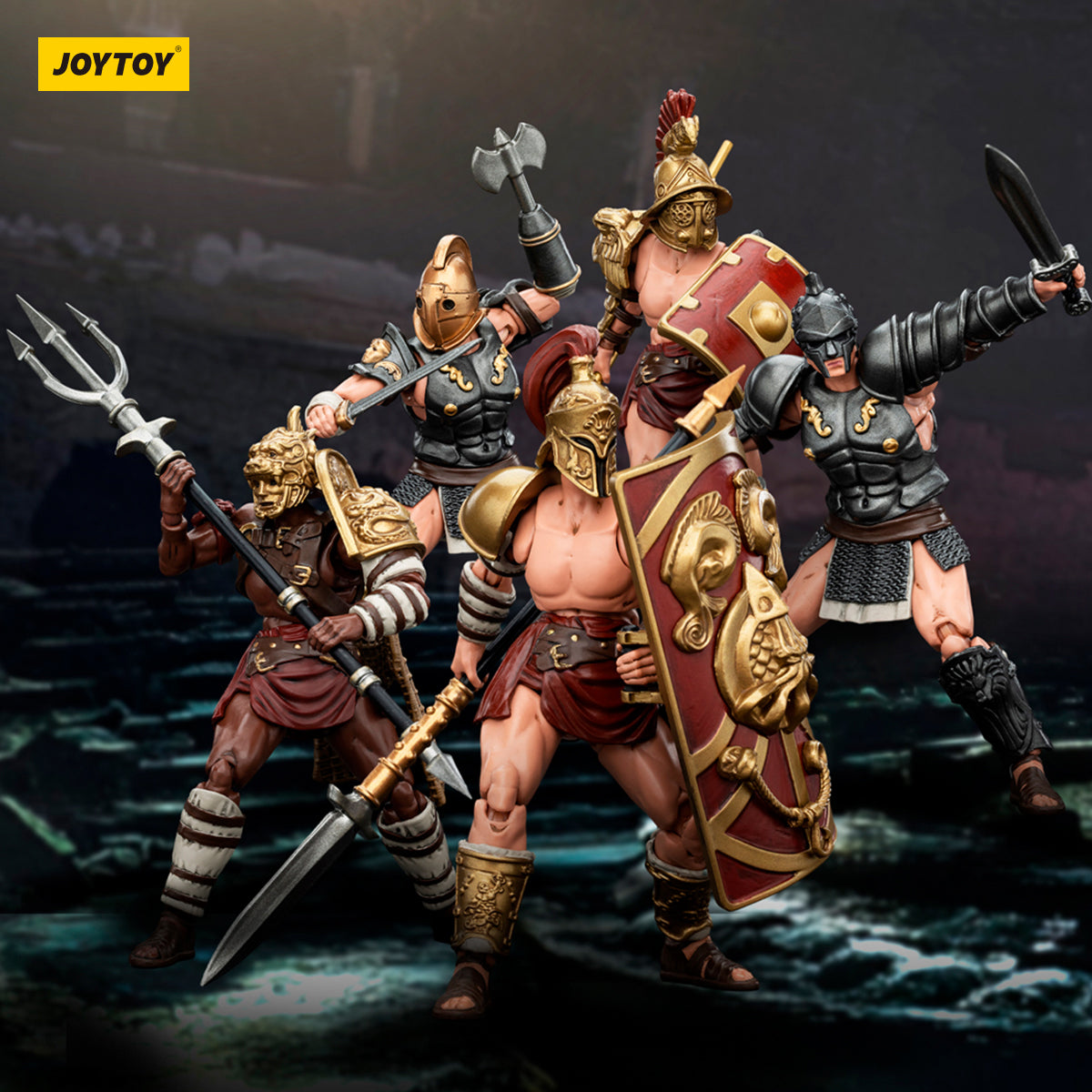 Figurine articulée JOYTOY Strife Gladiateur romain Retiarius