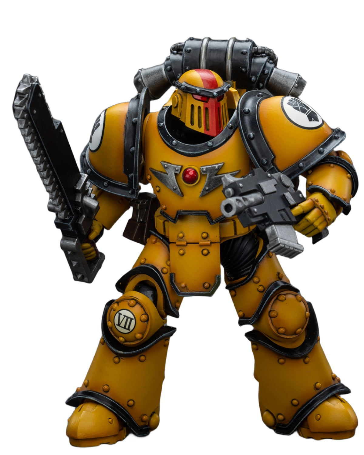 HiPlay JoyToy 40K Collectible Figure: Imperial Fists Legion MkIII Despoiler Squad Sergeant with Plasma Pistol 1:18 Scale Action Figures JT9084