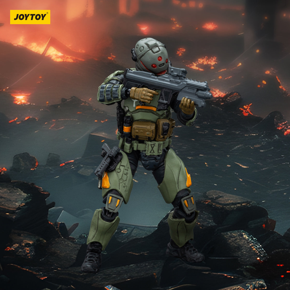 JOYTOY Dark Source APOC Series Storm Tempestus Fire Support Type Mecha or Pilot & Bedrock Standard Combat Type Mecha or Pilot 1/25 Scale Assembly Model Kits