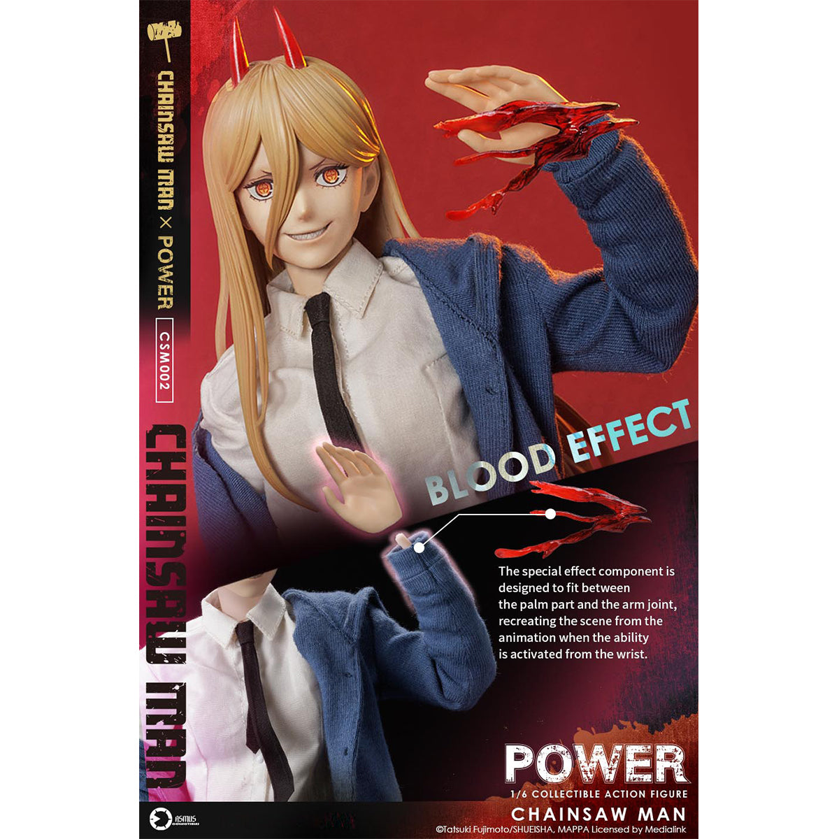 Asmus toys Chainsaw Man: Power 1/6 Scale Animation Action Figure