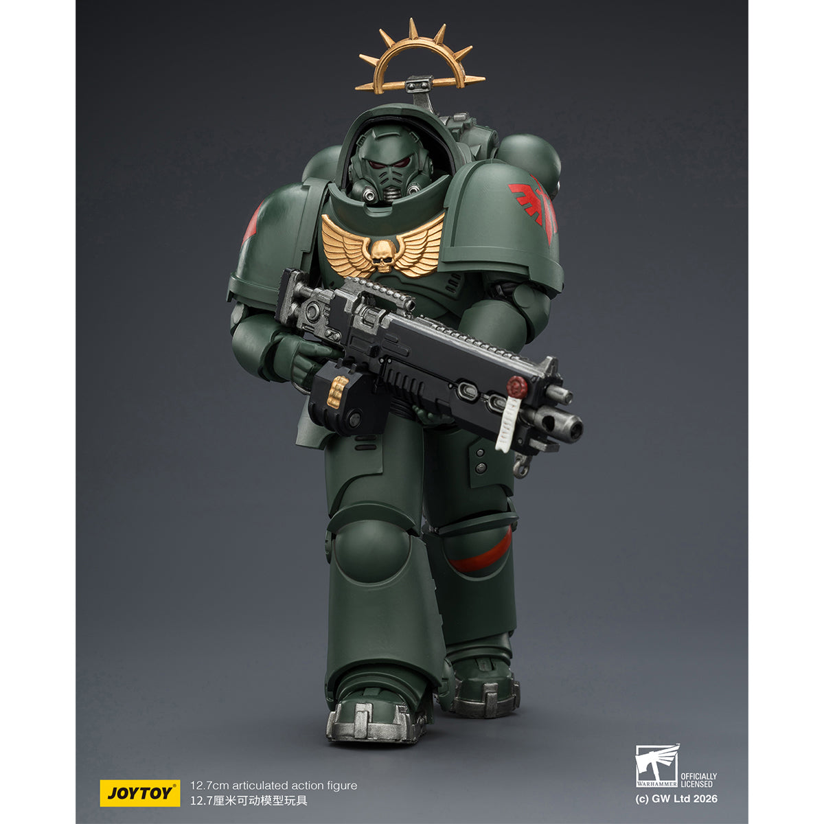 JOYTOY Warhammer 40,000: Space Marine 2 Heavy Intercessor with Heavy Bolt Rifle and Bolt Pistol (Game Edition) 1/18 Scale Action Figure