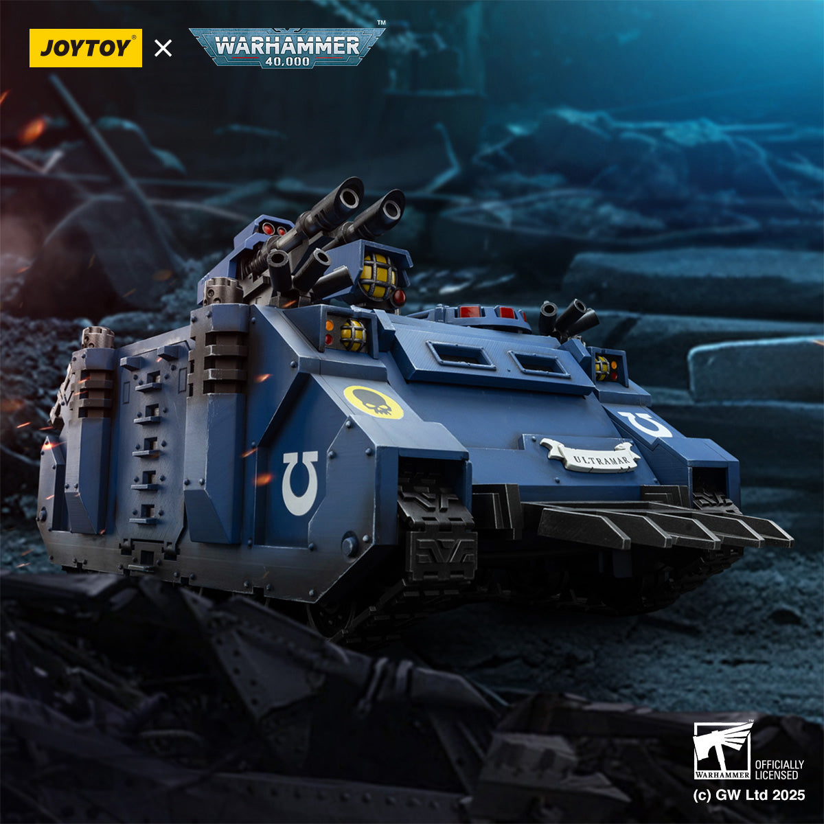 JOYTOY Warhammer 40,000 Ultramarines Razorback with twin lascannon JT01802 1/18 Scale Action Figure