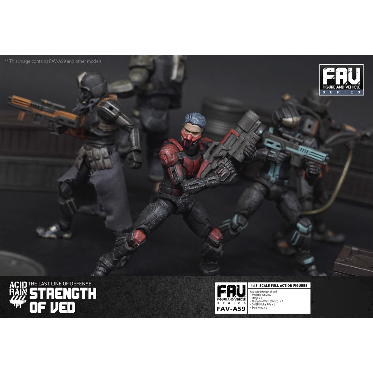 Figurine articulée Force de Ved Acid Rain World de TOY ALLIANCE