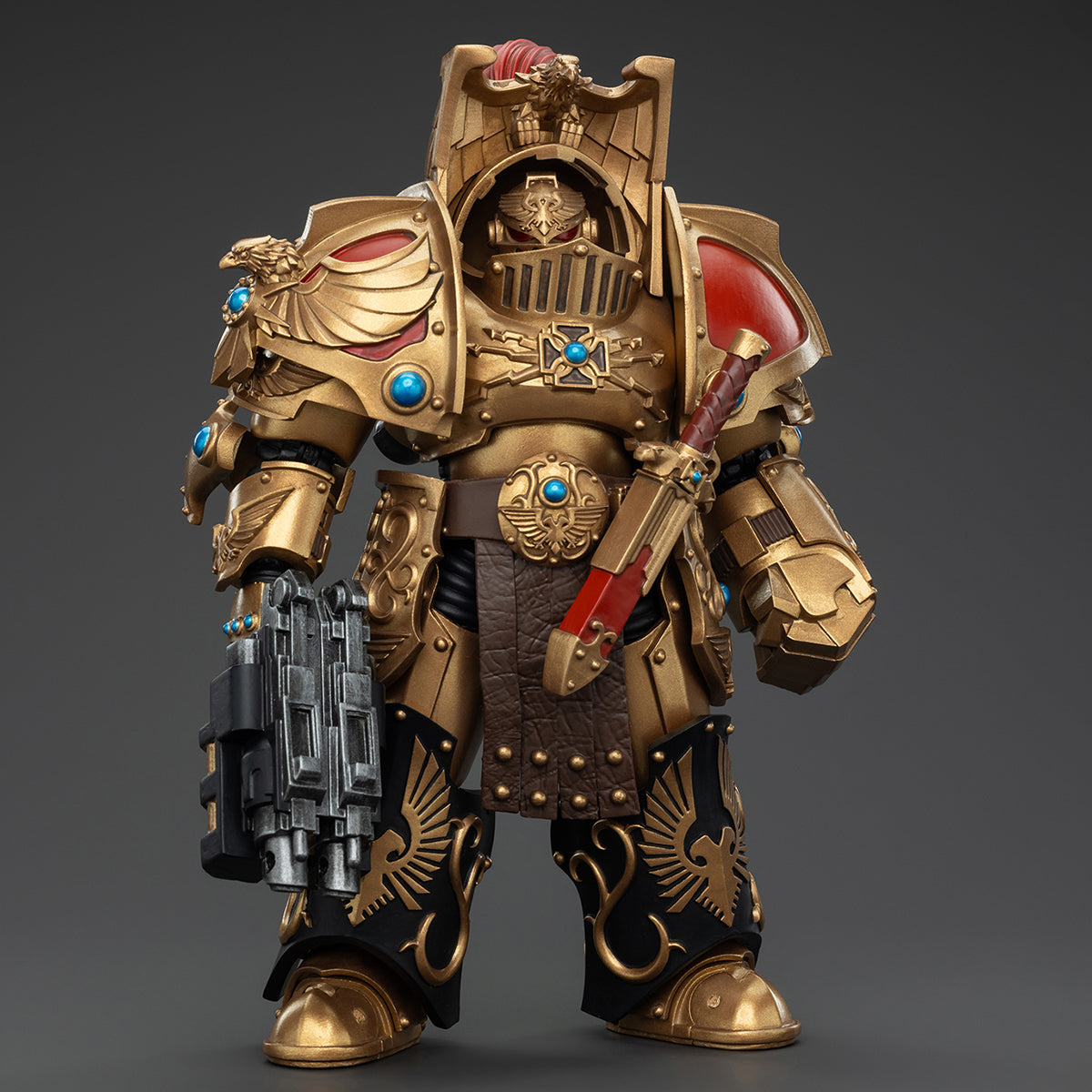 JOYTOY Warhammer The Horus Heresy Legio Custodes Aquilon Terminator Squad Aquilon with Lastrum Storm Bolter Action Figures