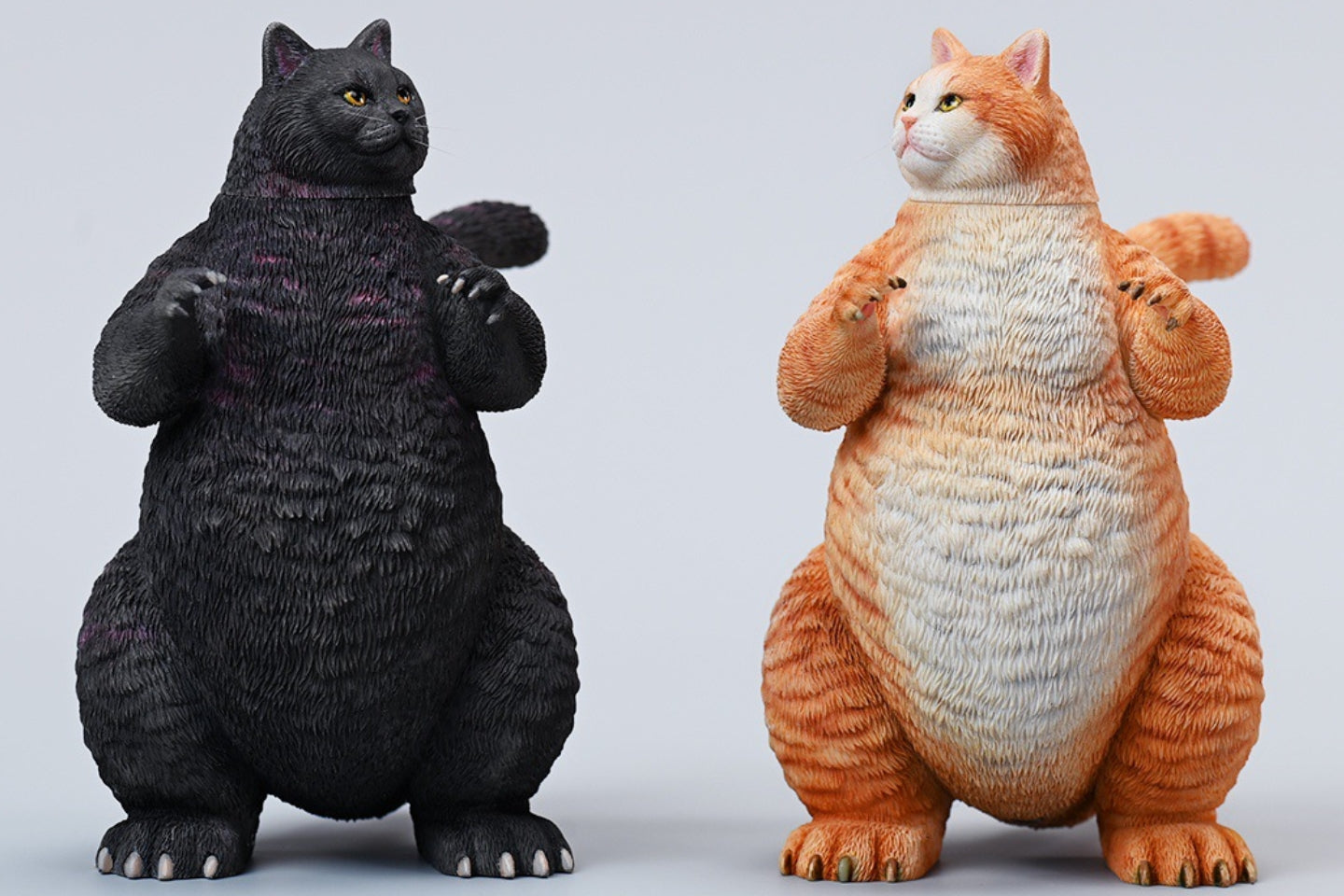 JXK JXK226A Orange Meowzilla Expertly Hand-Painted, Lifelike Animal Figurine