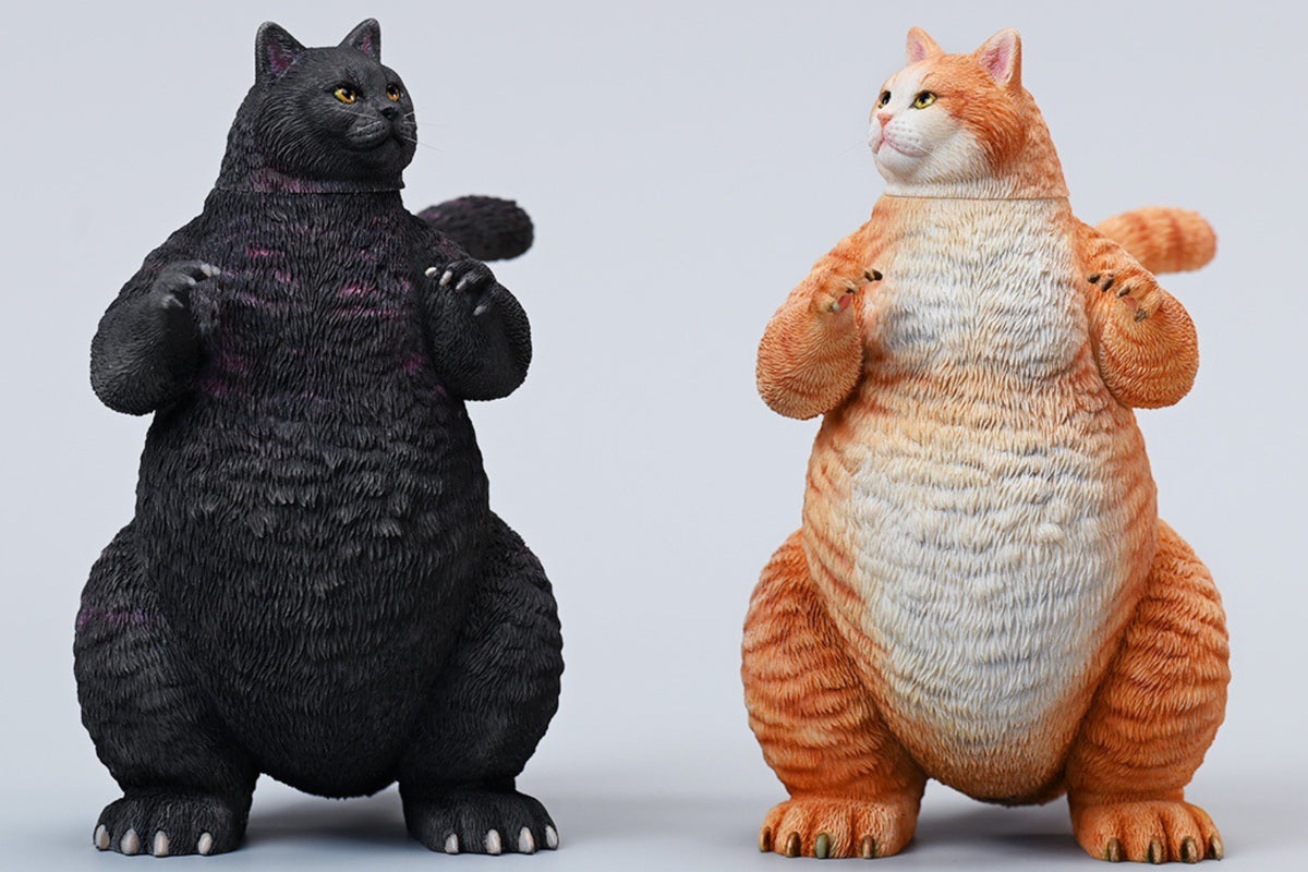 (Only Shipped to the DE) JXK JXK226A Orange Meowzilla Expertly Hand-Painted, Lifelike Animal Figurine
