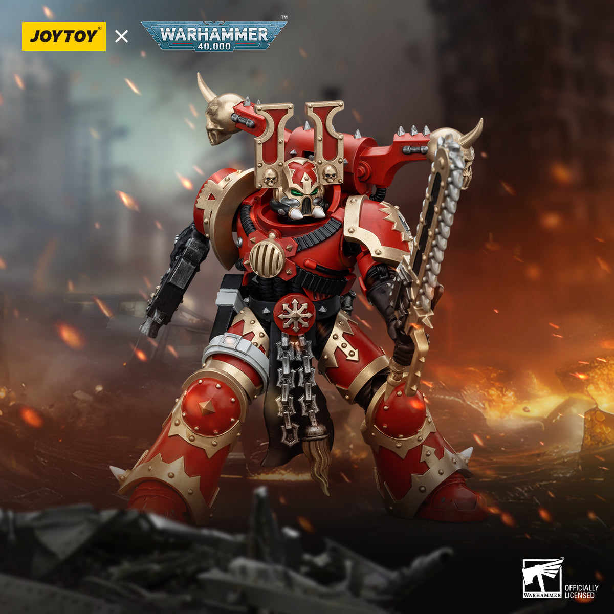 (Only Shipped to the US) JOYTOY Warhammer 40K 1/18 World Eaters Khorne Berzerker 5 Action Figure