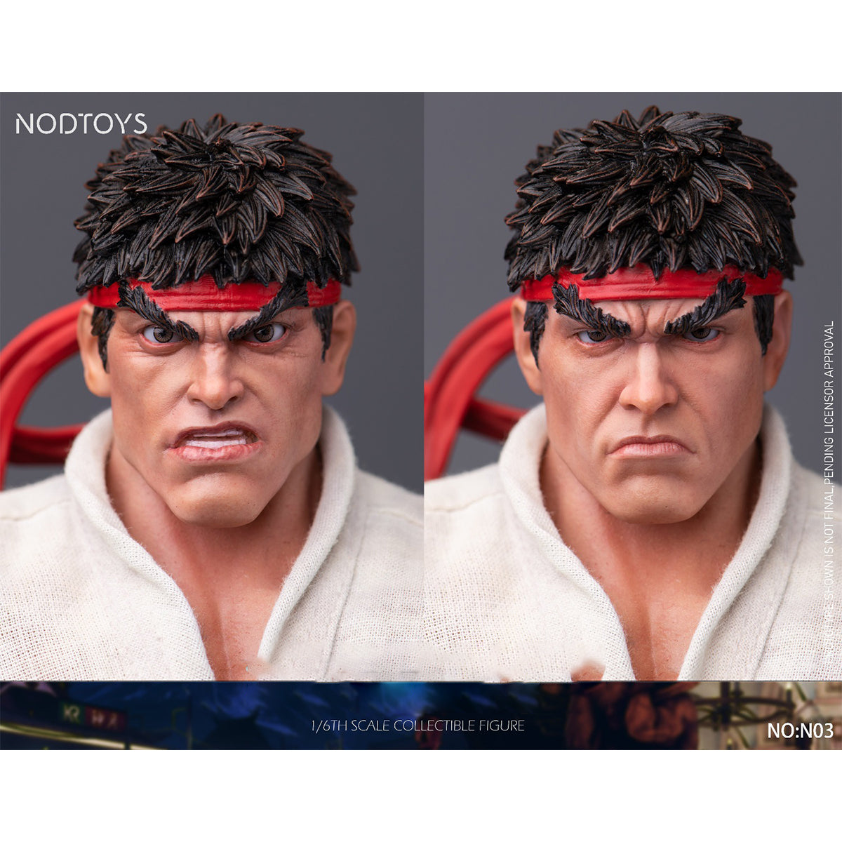 NODTOYS Silicone Articulated Figure Grandmaster of Fighting: Ryu Action Figures