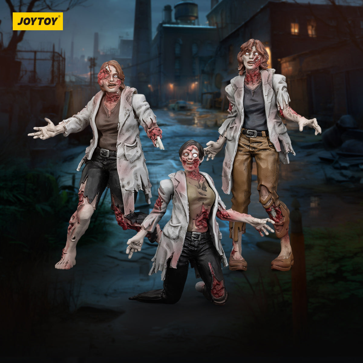 (Only Shipped to the US) JOYTOY 1/25 Dark Source Zombie Figure Scientists (Female) JT01611 Action Figures