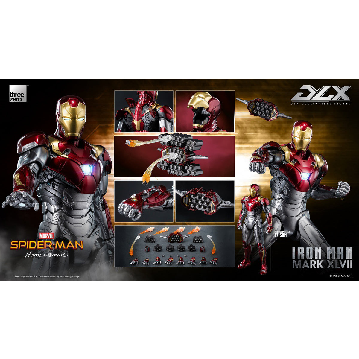 Threezero DLX Iron Man Mark 47 3Z09460C0 Action Figure