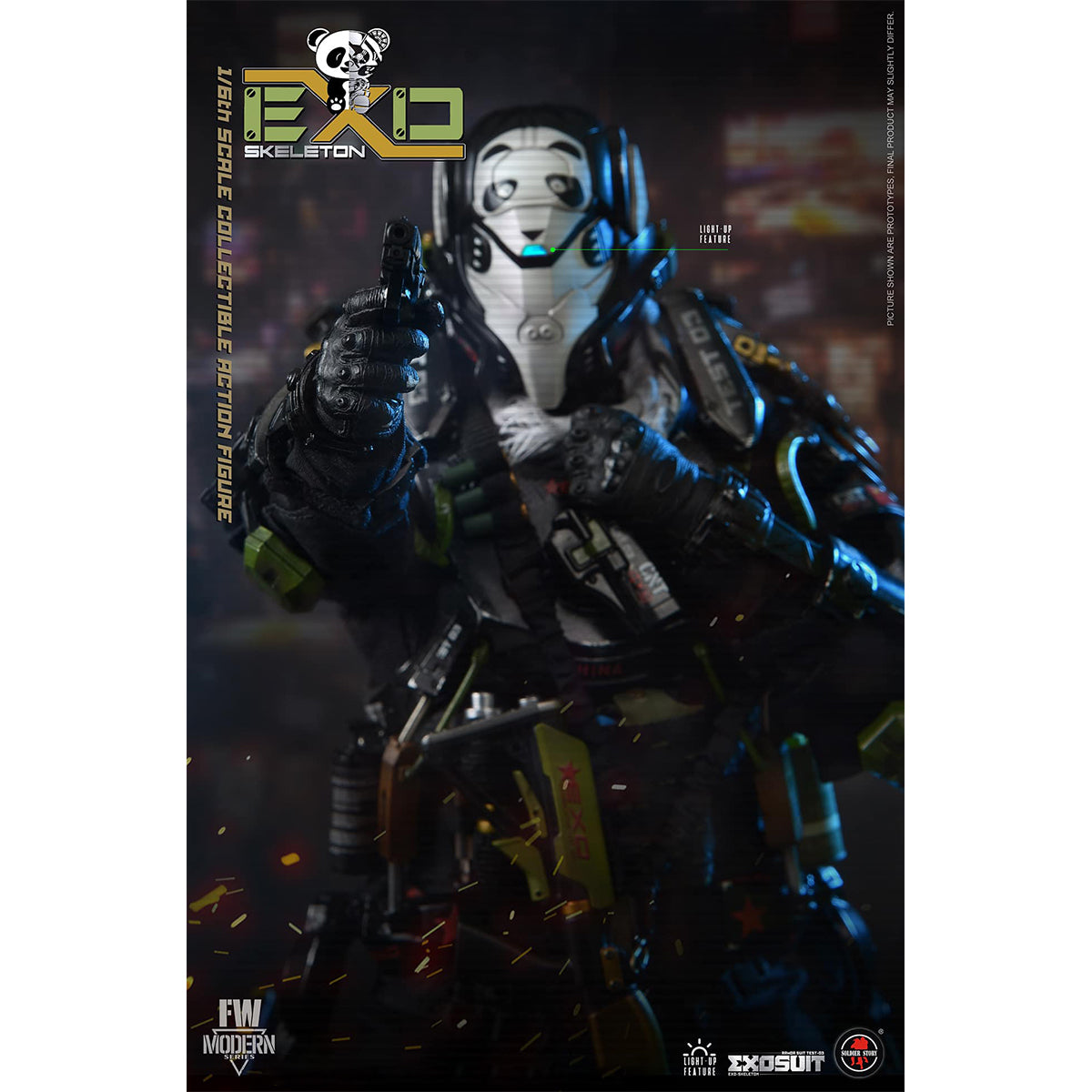 SOLDIER STORY EXO-Skeleton Armor Suit Test-03 Panda Division Regular Edition Action Figures