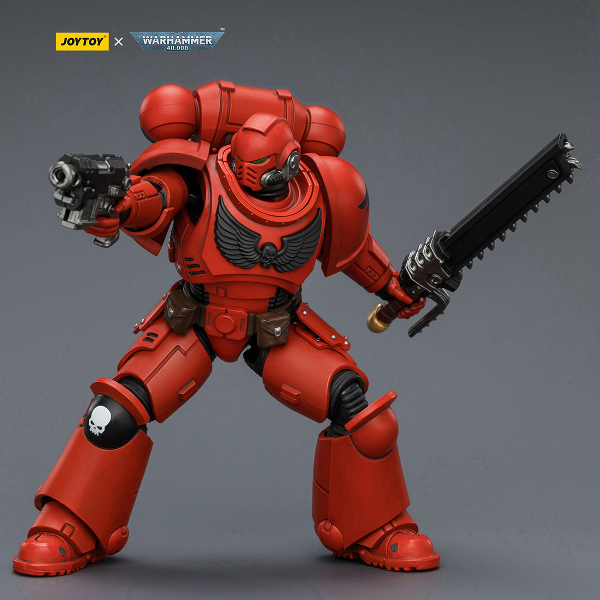 JOYTOY Warhammer 40k Black Templars/Raven Guard/White Scars/Salamanders/Dark Angels/Space Wolves/Imperial Fists/Iron Hands/Blood Angels/Ultramarines Intercessor Bolt Rifle Bolt Pistol Chainsword