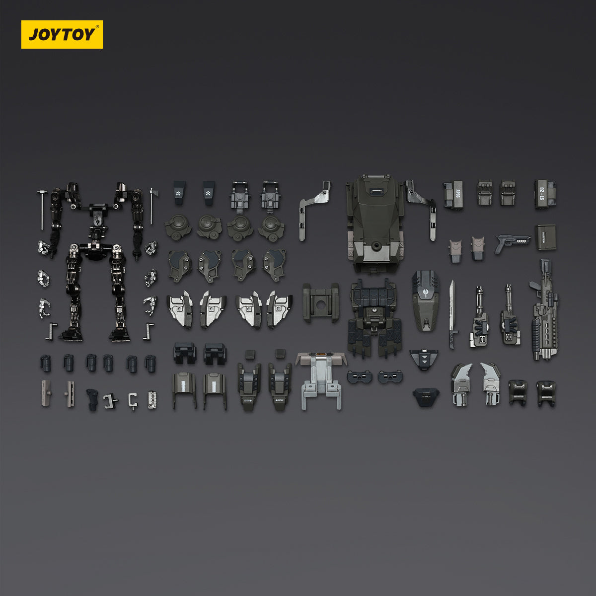 JOYTOY APOC Series Razor Stealth/Night Ops Mech + Steel Ride Corps Assaulter Echo 1/12 Scale Action Figure