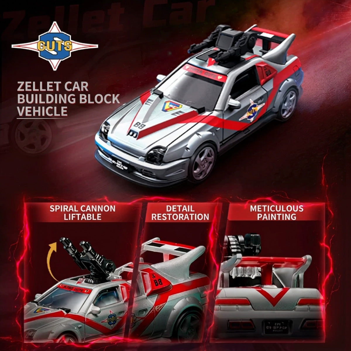 BLOKEES Ultraman Building Block Car Series C04 Fated Encounter 1/64 Blind Box