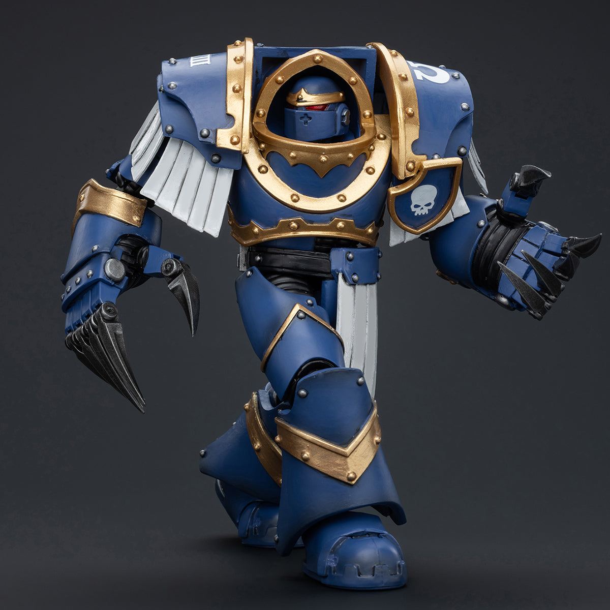 (Only Shipped to the US) JOYTOY Warhammer The Horus Heresy Series, Ultramarines Cataphractii Terminator Squad: Terminator with Lighting Claws, 1/18 Scale Collectible Action Figure JT7394