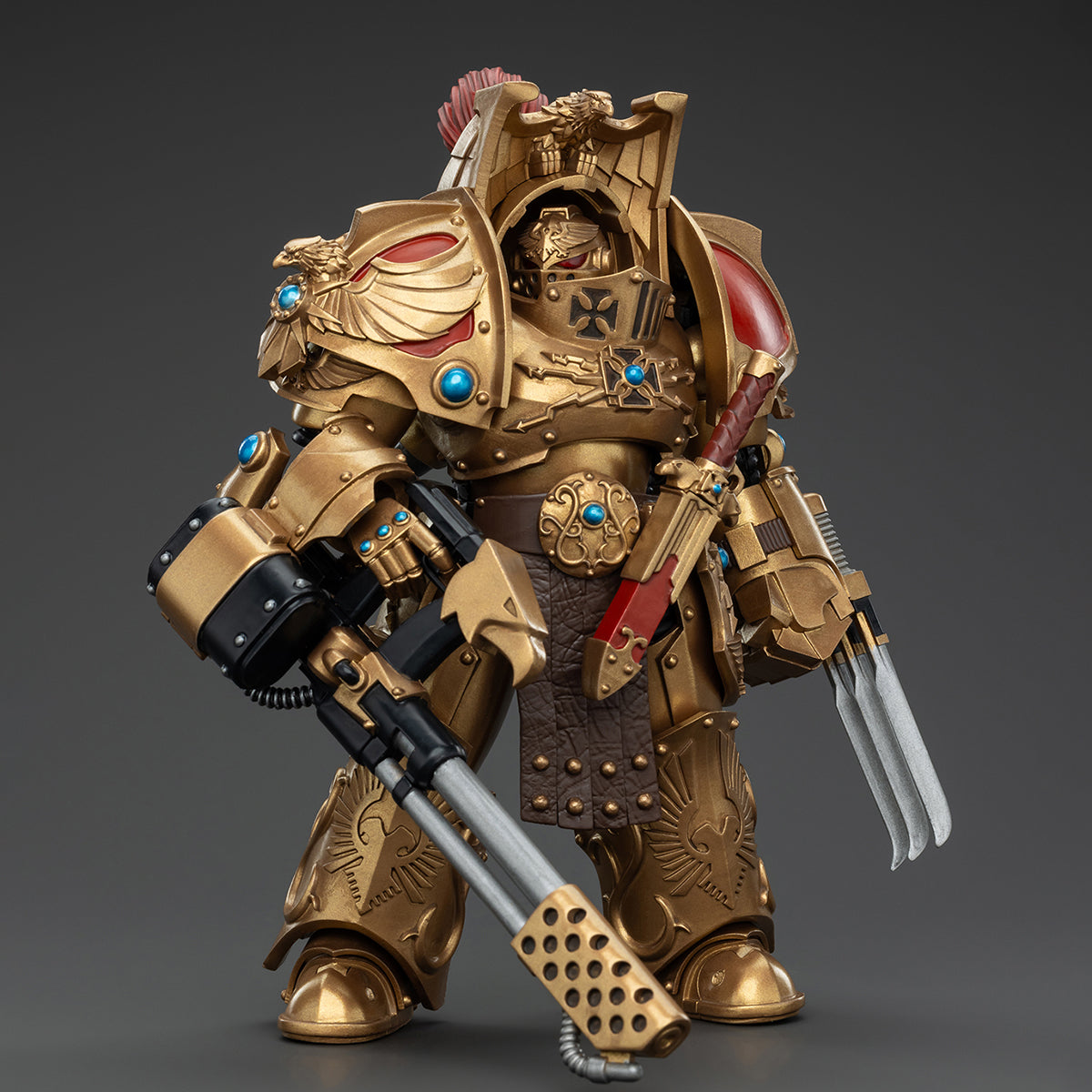 JOYTOY Legio Custodes Aquilon Terminator Squad Aquilon with Infernus Firepike JT00768 Warhammer 1/18 Scale Action Figures