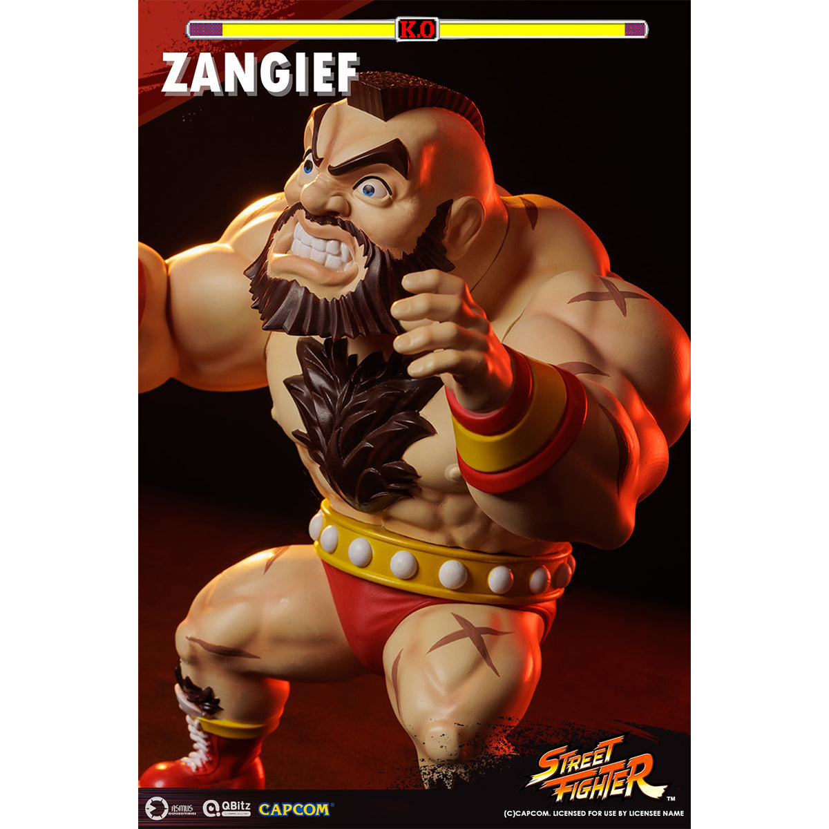Asmus Toys Street Fighter QBITZ XL Series ZANGIEF Action Figures