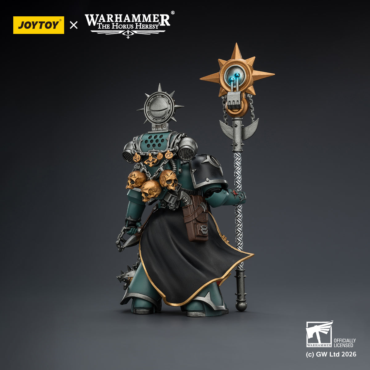 JOYTOY Warhammer The Horus Heresy Sons of Horus Vheren Ashurhaddon Master of the True Sons with the Axe Serpentis & Dark Emissary Consul with Staff of Dark Authority