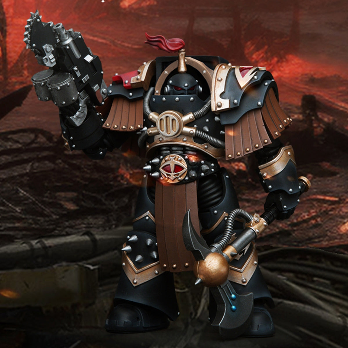 JOYTOY Sons of Horus JT9718 Justaerin Terminator Squad Justaerin with Carsoran Power Axe 1/18 Scale Action Figure