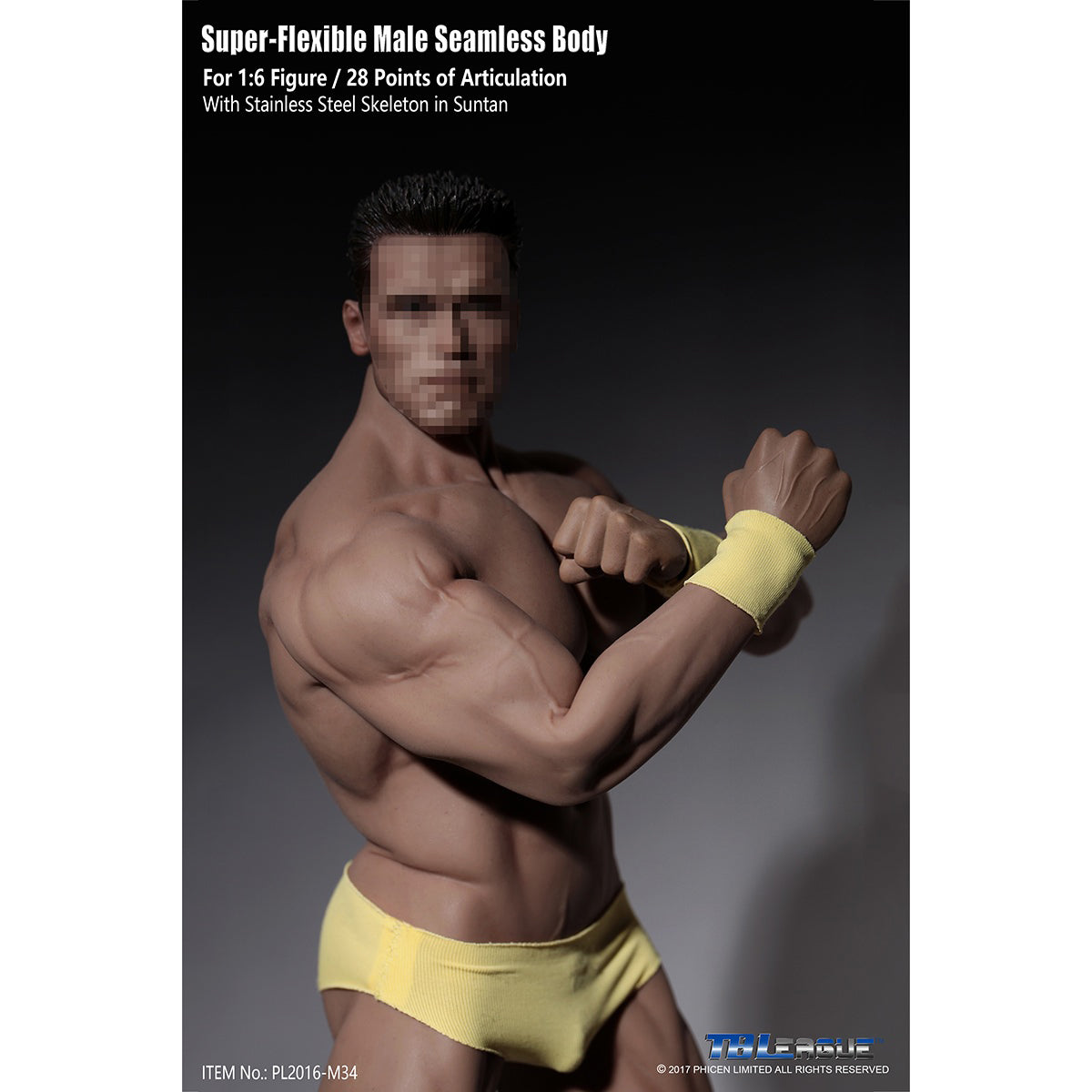 TBLeague, Seamless Male Muscular Body Suntan-Skin, Action Figures Body