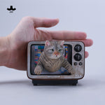 JXK Channel Cat Static Expertly Hand-Painted Lifelike Animal Figurine